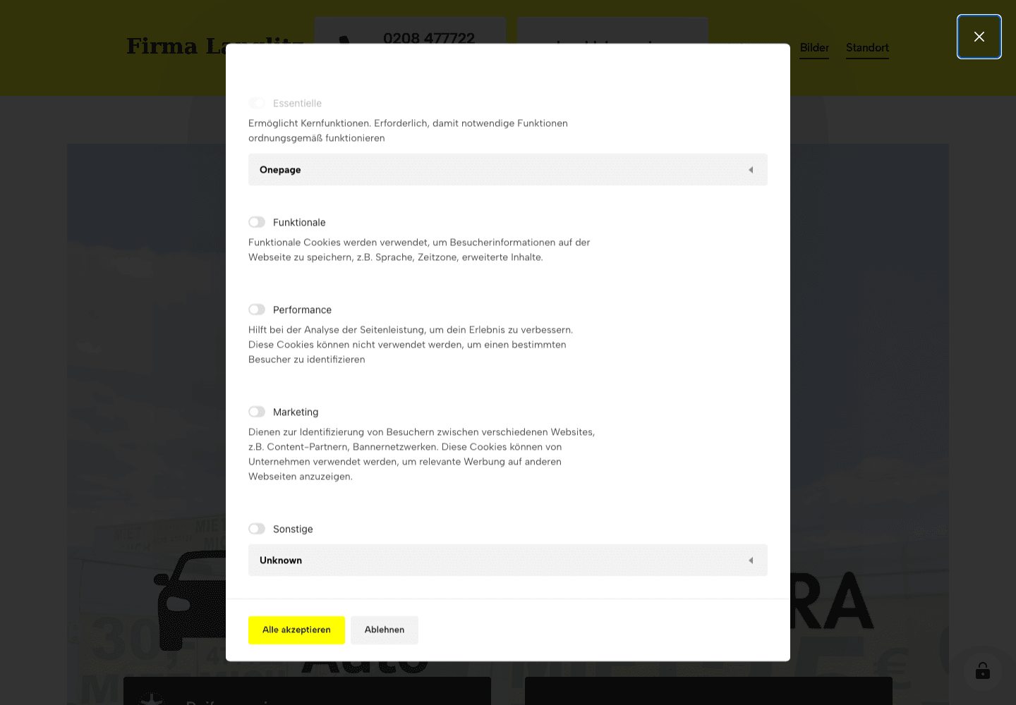 Langlitz Website-Ansicht