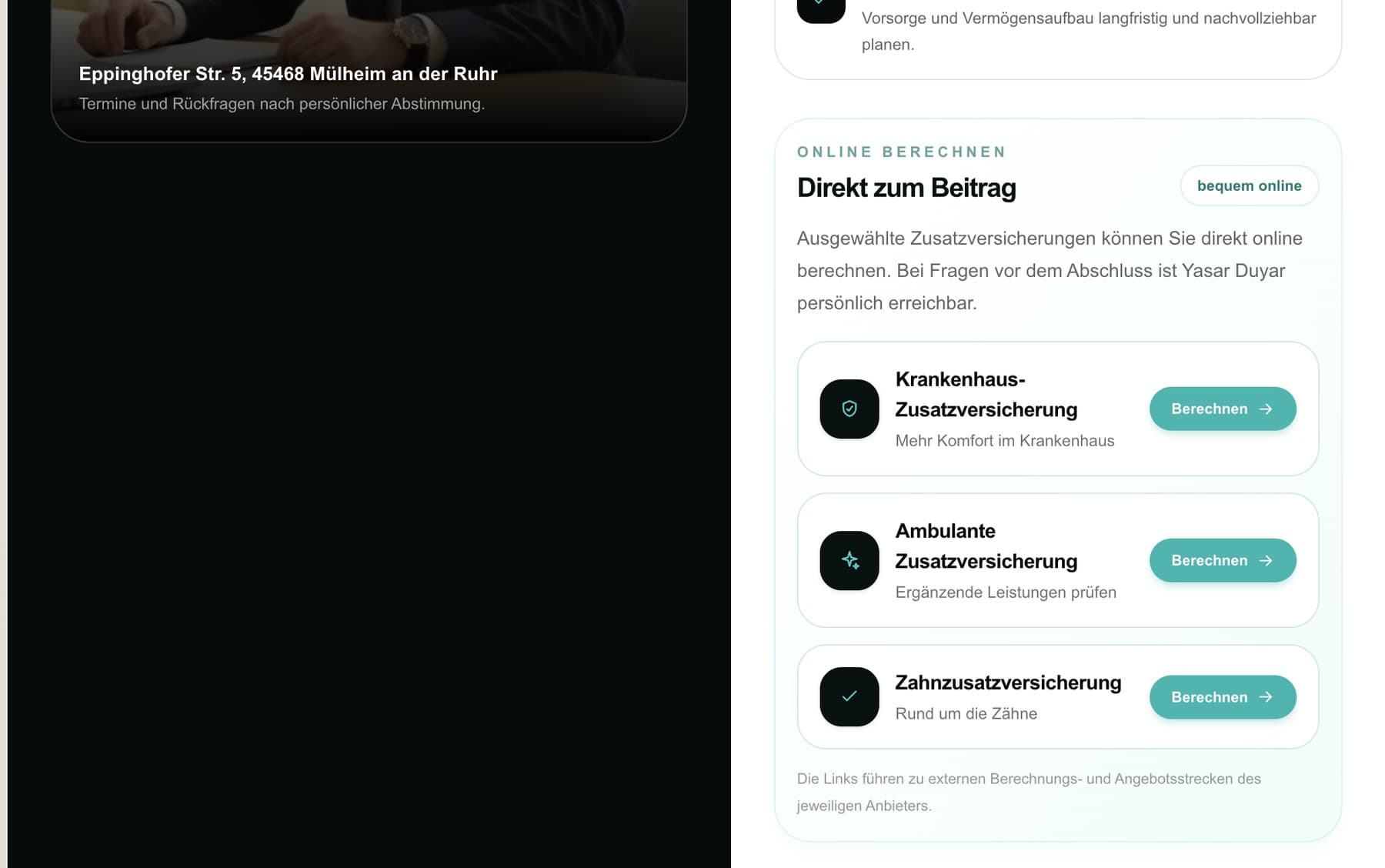 Detailansicht des laufenden Projekts Duyar Pro