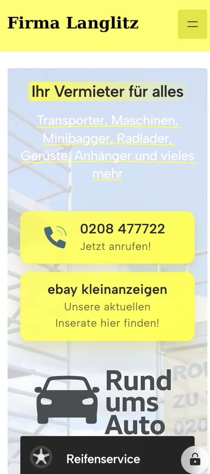 Mobile Ansicht: Langlitz Transportervermietung