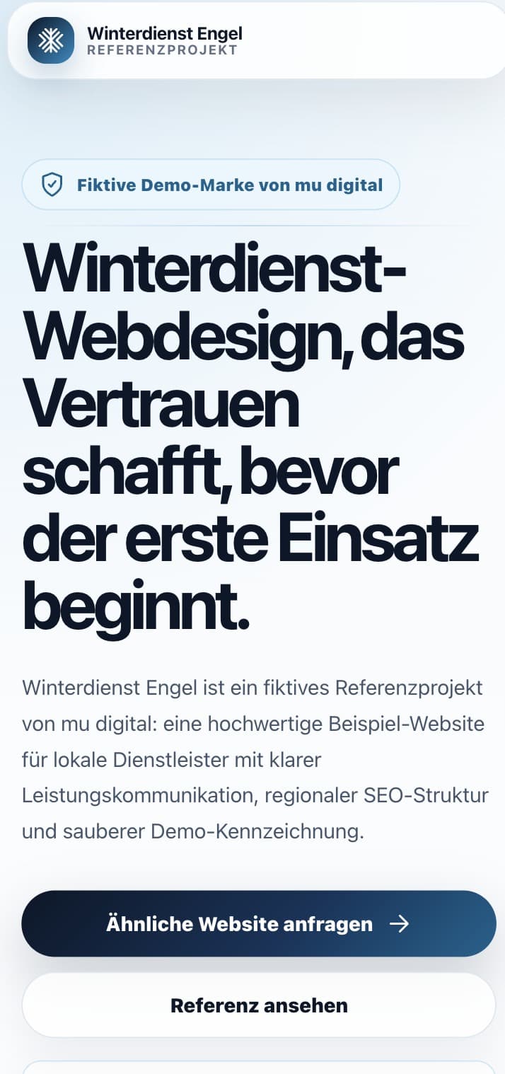 Mobile Ansicht der Konzeptstudie Winterdienst Engel